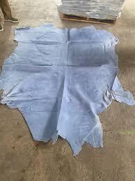 Cinturón de zapatos Premium de cuero dividido de vaca azul mojado de alta calidad tapicería muebles sofás fabricación de prendas de vestir piel de vaca curtida - Product Image 4