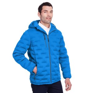 Blouson d'hiver épais et formel pour homme avec capuche brillante, style bomber tendance - Product Image 3