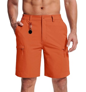 Pantalones cortos de secado rápido transpirables elásticos multibolsillos informales Diseño sólido con anillo en D Pantalones cortos de diseño de anillo en D ecológicos para exteriores - Product Image 5