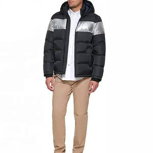 แจ็กเก็ตปลาปักเป้าสำหรับผู้ชายสีดำและสีเงินสินค้ามาใหม่ใส่สบายทำในปากีสถาน - Product Image 4