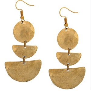 Vente en gros de boucles d'oreilles en laiton de qualité supérieure boucles d'oreilles en laiton antique - Product Image 5