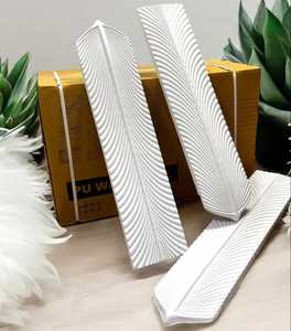 Le choix esthétique de luxe : panneau mural en plumes 3D personnalisé |   Panneau de relief texturé de luxe pour les intérieurs modernes et glamour - Product Image 1