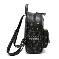 Fabrication de cuir pur personnalisé en cuir Pu voyage épaule petit sac à dos étanche sac étudiant école sac à dos OEM personnalisé