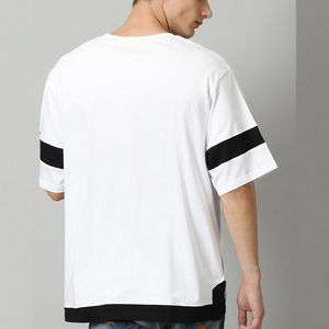 Camiseta de algodón 100% liso Unisex de alta calidad, cuello redondo, manga corta, suministro de impresión personalizado a granel - Product Image 2