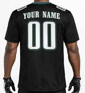 Camiseta Deportiva Personalizada de Fútbol Americano, Manga Corta, Transpirable, Absorbe la Humedad, Spandex/Poliéster, Tallas Grandes, Todas las Temporadas - Product Image 6