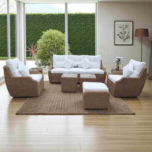 Prsf-072ชุดโซฟากลางแจ้งทำจากหวายเทียมทำจากโพลีหวายเทียมสำหรับเฟอร์นิเจอร์กลางแจ้ง - Product Image 1