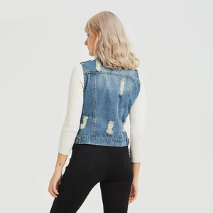 Quick Dry New Design Fashion Sleeveless Jacket Unisex Men <b>Women</b> <b>Denim</b> Cowboy <b>Vest</b> Ladies Hooded <b>Denim</b> <b>Vest</b> - Product Image 5