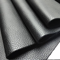 Kain Kulit Asli Organik 1.1-1.3mm Bermotif Geometris Litchi untuk Kerajinan Koper, Sepatu, Furnitur, Sofa, Sabuk Rumah, Tas Tangan