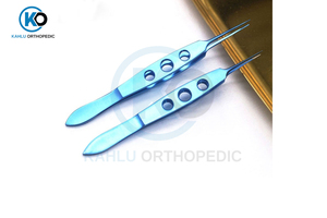 Instruments ophtalmiques orthopédiques KAHLU Pince à capsulorhexis à queue d'aronde en acier inoxydable Pince chirurgicale manuelle certifiée CE - Product Image 4