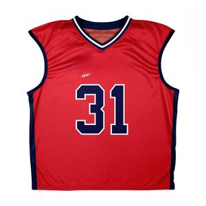 เสื้อกล้ามลาครอส100% โพลีเอสเตอร์แขนกุดพิมพ์ลายตาข่ายแบบกลับด้านได้ - Product Image 3