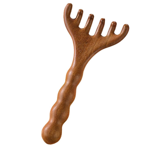 Peine de madera natural hecho a mano, herramienta para el cuidado del cabello y masaje del cuero cabelludo para niños, Estilo clásico - Product Image 4