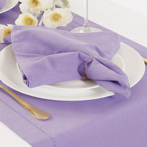 100% coton doux Durable style ferme moderne 18x18 serviettes usage quotidien pour printemps été dîners lavande accessoire - Product Image 4