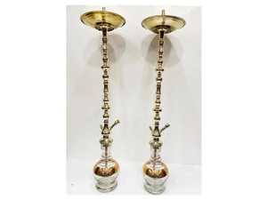 แจกันแก้วฮุคคาสามระดับทำจากทองเหลืองฟารีดาดีไซน์ดั้งเดิมงานตามสั่งสลักด้วยมือประสิทธิภาพสูง - Product Image 6