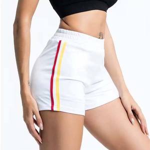 Diseño a rayas OEM personalizado nuevo estilo de moda transpirable ropa de mujer pantalones cortos de Pakistán cintura con cordón pantalones cortos de mujer - Product Image 4