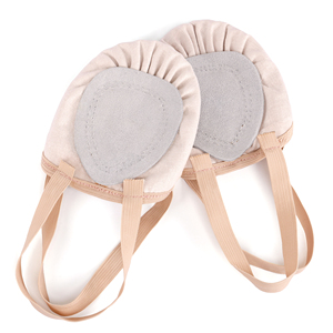 Zapatillas de ballet suaves de cuero genuino con suela de media suela con cordones para mujer para gimnasia, baile y entrenamiento - Product Image 3