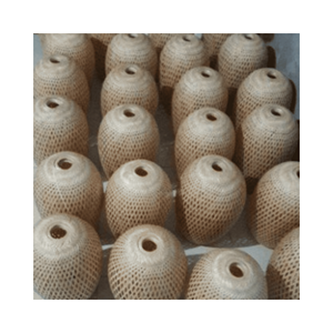 Lámpara de bambú, farol de tira de bambú con anillo de ratán y cable textil para villas y patios, luz decorativa de Vietnam - Product Image 5