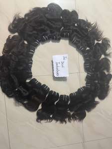 Venta al por mayor de pelo Remy indio sin procesar de la cutícula virgen alineada de pelo humano natural de onda profunda de los vendedores de paquetes baratos - Product Image 2