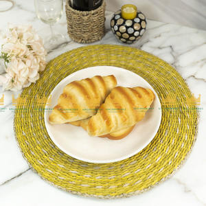 Mantel Individual Redondo de Paja Natural, Manteles Individuales Tejidos de Mesa, Venta Al por Mayor, Tazas, Platos, Buen Precio de Vietnam - Product Image 2