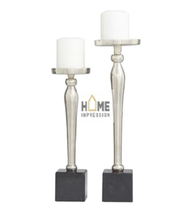 Marble Base and Metal Candle Holders New Modern Design Decorative Candle Holders Handmade Metal Candle Holders <b>for</b> Top <b>Sale</b> - Product Image 1