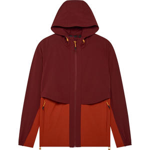 Chaqueta Cortavientos Ligera de Moda para Hombre, con Bloques de Color, Media Cremallera, Estilo Urbano, Impermeable, con Cremallera 2026 - Product Image 1