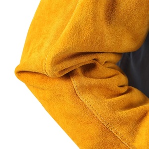 Haute qualité cuir de vachette fendu soudeur manches ignifuge flamme résistance à la chaleur vêtements de travail motif vêtements de sécurité pour le soudage - Product Image 2
