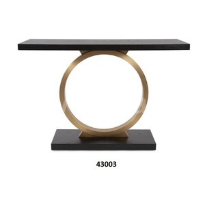 Table d'appoint ronde peinte en corde et en bois en métal pour le salon et la salle à manger à la maison - Product Image 2