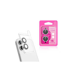 Protector de Lente de Cámara Premium ANKY CL-06 con Marco de Aluminio Plateado y Cristal Templado para Apple iPhone 16 - Product Image 1