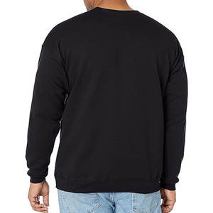 Sudadera de cuello redondo de lana para hombre Sudadera gruesa holgada de ajuste suave y básica - Product Image 2