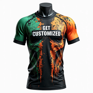 MMA Rash Guard personnalisé construit pour durer dans l'utilisation quotidienne avec extensible respirant et tissu sublimé kimono de jiu jitsu - Product Image 3