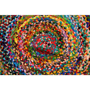 Tapis rond en jute tressé au design moderne, tapis durable pour la maison, salon, chambre, cuisine, hôtel, bon prix - Product Image 3