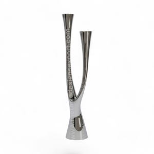 Portavelas de Metal en forma de U elegante y moderno, diseño único de doble columna para decoración elegante del hogar, regalos para eventos de Navidad - Product Image 6