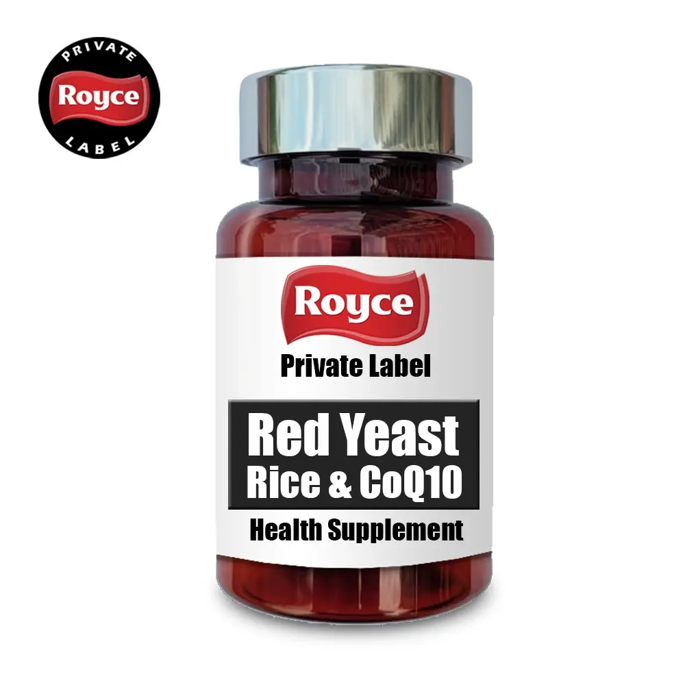 シンガポールRoyce Health Red Yeast Rice CoQ10からの高グレード心臓血管サポートカプセルフォームHALAL標準サプリメント