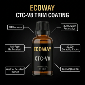 Revestimiento Restaurador de Molduras de Plástico CTC-V8 |   Protección Cerámica para el Interior del Automóvil |   Resistente a los Rayos UV +170% Brillo |   20,000 Ciclos |   Taiwán - Product Image 3