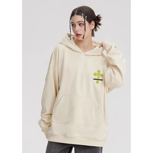 Sudadera con capucha de moda para mujer, estampado de hojaldre personalizable con logotipo en la parte delantera y trasera, técnica de lavado ácido antiretráctil para otoño - Product Image 3