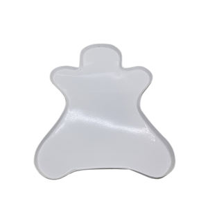 Bandeja de madera de 2 Mango irregular con 3 patas, Color blanco lavado, bandeja nórdica de gran tamaño para restaurante y Decoración de mesa - Product Image 3