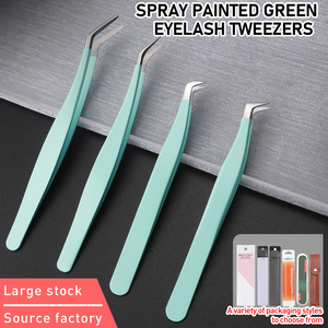 100% fermé maquillage professionnel pince à épiler 3d Volume extension de cils pince à épiler cils pince à épiler prix de gros - Product Image 2