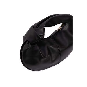 Bolso de Mano Negro de Lujo con Detalle de Nudo, Cierre de Cremallera, Decoración Geométrica y con Estampado Animal, Estilo Simple y Moderno para Fiestas - Product Image 2