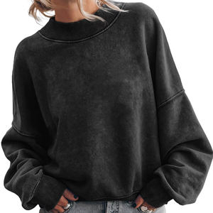 Sudaderas con capucha Mujer Jersey de gran tamaño Sudadera Algodón Fleece Basics Estilo casual Streetwear Moda Personalizada Sudadera con capucha en blanco Proveedor - Product Image 6