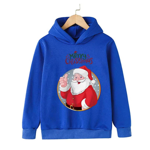 OEM ODM bordado Santa Claus Sudadera con capucha por encargo grueso cálido invierno Navidad temática hombres mujeres ecológico 3D sublimación - Product Image 1