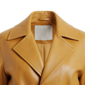 Manteau trench en cuir raffiné pour homme, réversible, boutonné, design long de qualité supérieure, coupe confortable, parfait pour la mode d'hiver et les affaires - Product Image 6