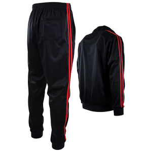 2021 primavera nuevo conjunto de traje de jogging transpirable suave y cómodo para hombre, traje de calentamiento con cremallera deportiva, traje de jogging liso para estampado - Product Image 6