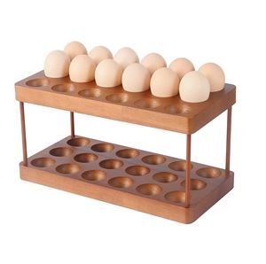 ถาดไข่ไม้2ยางที่มีคุณภาพดีที่สุดถาดวางไข่ขนาดปรับแต่งได้ตามต้องการสำหรับการใช้งานบนโต๊ะ - Product Image 3