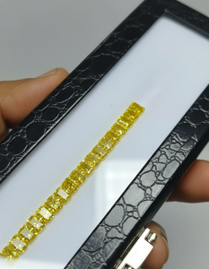 Diamant jaune brillant de fantaisie cultivé en laboratoire, clarté VVS-VS, rempli pour bague de fiançailles, bijoux - Product Image 2