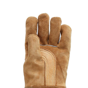Gants EN420 durables en cuir de vachette à manchette longue ignifuges et résistants à la chaleur pour le soudage BBQ Sécurité industrielle - Product Image 5