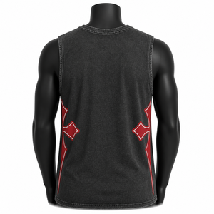 Camiseta sin mangas beige personalizada al por mayor para hombre, chaleco de algodón liso para gimnasio, camiseta casual estilo musculoso - Product Image 2