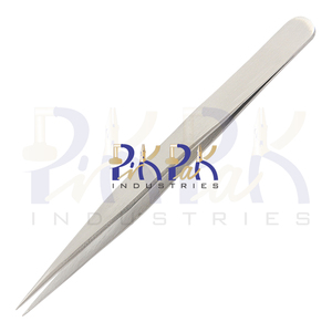 Pince à épiler à pointe fine 1-S en acier inoxydable magnétique Taille 120mm Fabrication de bijoux Pince à épiler pointue de précision - Product Image 5