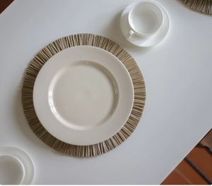 Napperon en jonc de mer de 35 cm en bambou Napperon écologique au design attrayant - Product Image 6