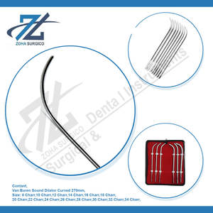 Van Buren 270mm 10-Charr Dilatador de sonido curvo Instrumentos quirúrgicos básicos Dilatadores Van Buren de acero inoxidable hechos a mano Pakistán - Product Image 4