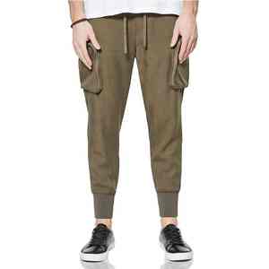 Whole Sale Top Quality Big Pocket Trousers Cool Fashion <b>Men</b> Streetwear Cotton Cropped <b>Cargo</b> <b>Jogger</b> Pants - Product Image 1