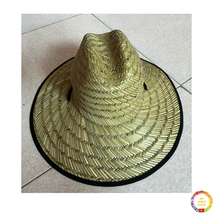 Sombrero de paja de ala ancha hecho a mano accesorio de paja de rafia para protección solar al aire libre playa Picnic Vietnam - Product Image 2